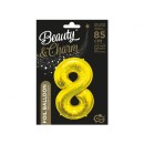 Number Gold, Gold number 8 foil balloon 85 cm