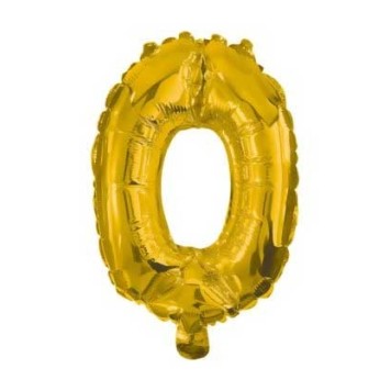 Number Gold, Giant Gold Number 0 Foil Balloon 85 cm