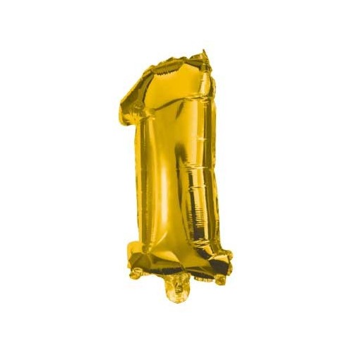 Number Gold Giant Number 1 Foil Balloon 85 cm