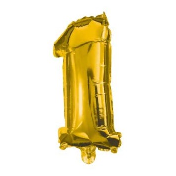 Number Gold Giant Number 1 Foil Balloon 85 cm