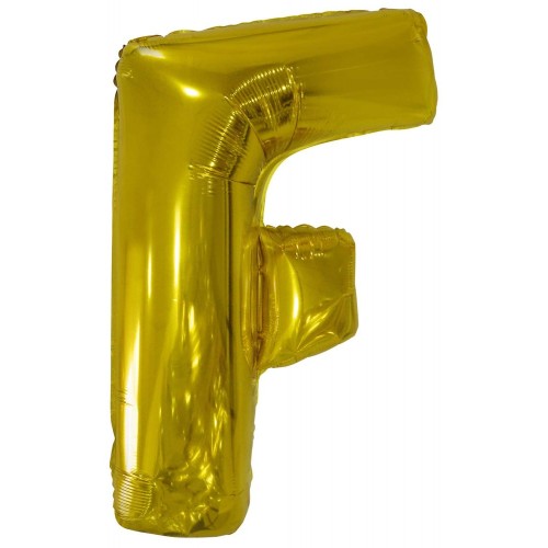Number Gold Giant Letter F Foil Balloon 110 cm
