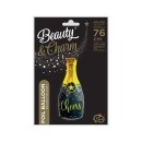 Celebrate B&C Champagne Cheers Champagne Bottle Foil Balloon 76 cm