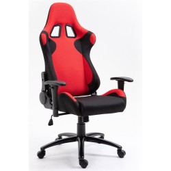 FOTEL GAMINGOWY MATERIAŁOWY F4G FG38 CZERWONY