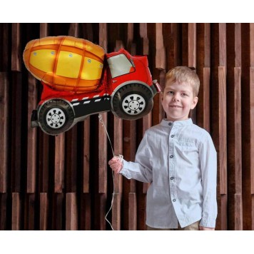 Vehicle Concrete Mixer Foil Balloon 67 cm