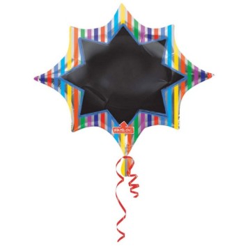 Colour Black Board foil balloon 88 cm