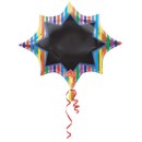Colour Black Board foil balloon 88 cm