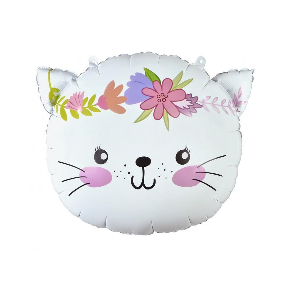 Cat Cat Flower, foil balloon 44 cm