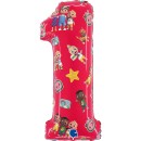 Cocomelon Red Number 1 foil balloon 66 cm