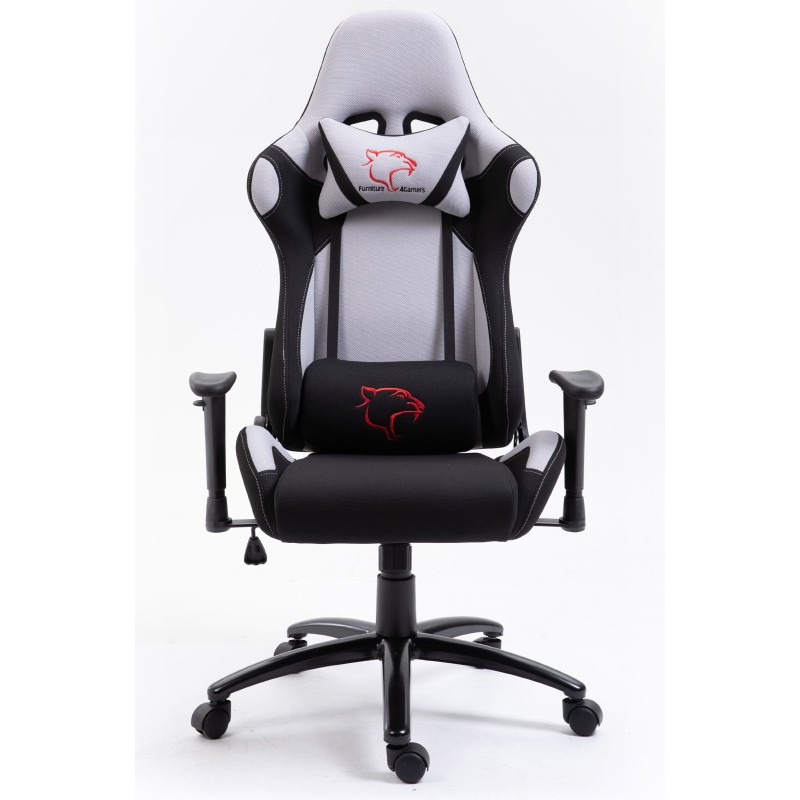 FOTEL GAMINGOWY MATERIAŁOWY F4G FG38 SZARY FOTEL GAMINGOWY MATERIAŁOWY F4G FG38 SZARY