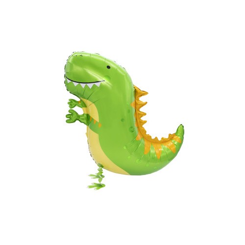 Dinosaur Green walk-along foil balloon 75 cm