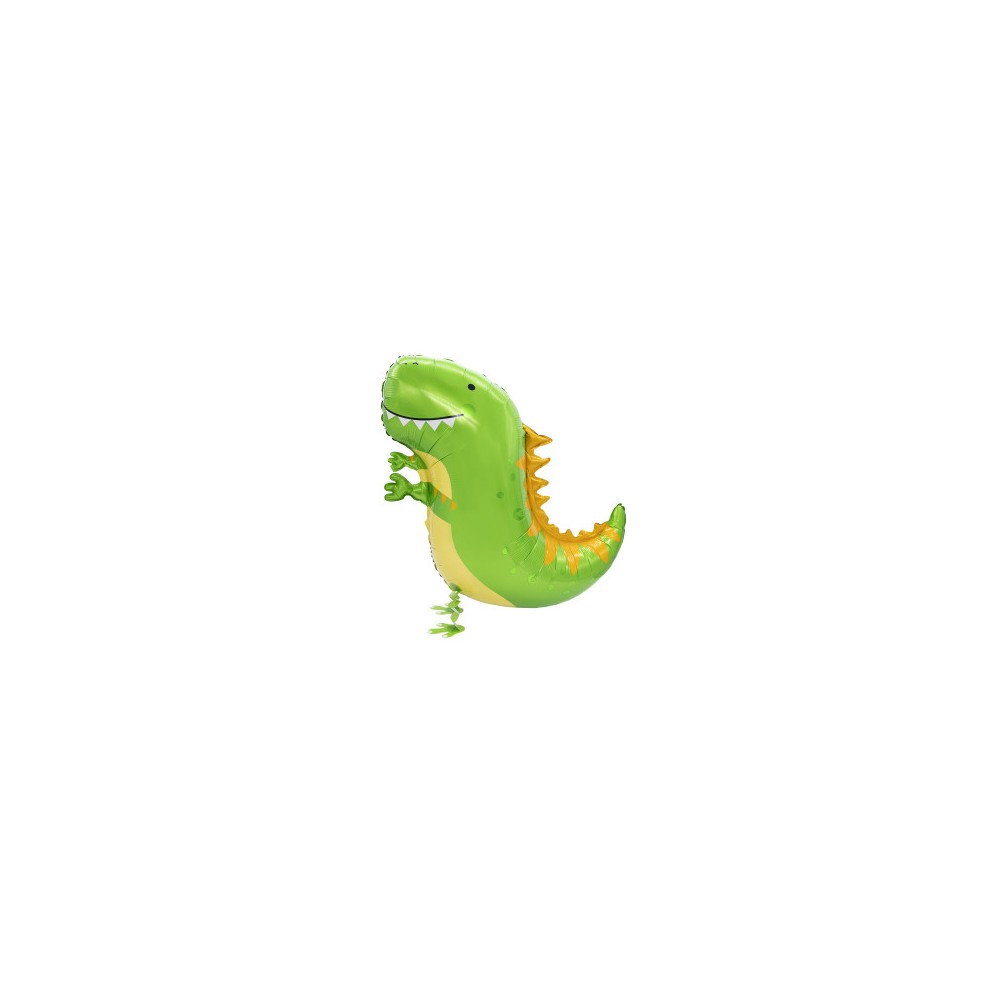 Dinosaur Green walk-along foil balloon 75 cm
