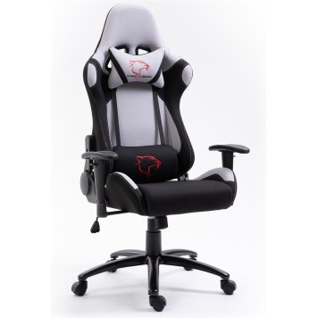FOTEL GAMINGOWY MATERIAŁOWY F4G FG38 SZARY