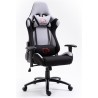 FOTEL GAMINGOWY MATERIAŁOWY F4G FG38 SZARY