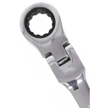 Klucze płasko oczkowe z grzechotką łamane 12el. 8-19mm KD10947