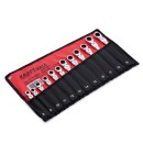 Klucze płasko oczkowe z grzechotką łamane 12el. 8-19mm KD10947