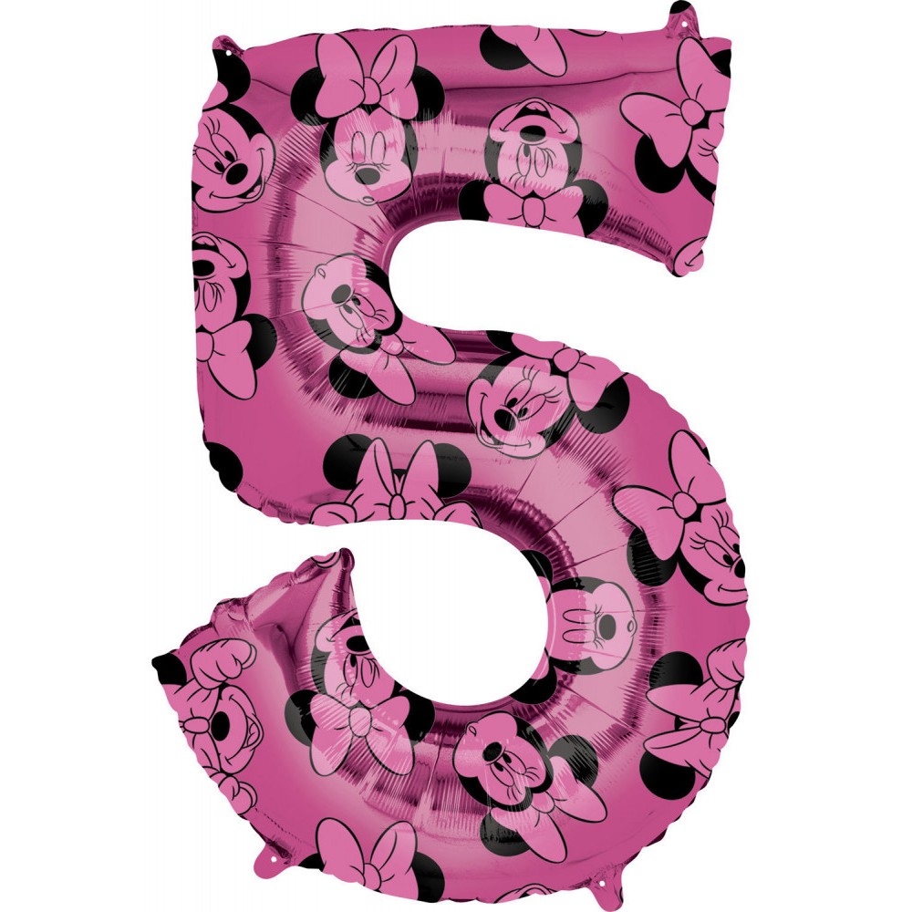 Disney Minnie  foil balloon number 5 - 66 cm