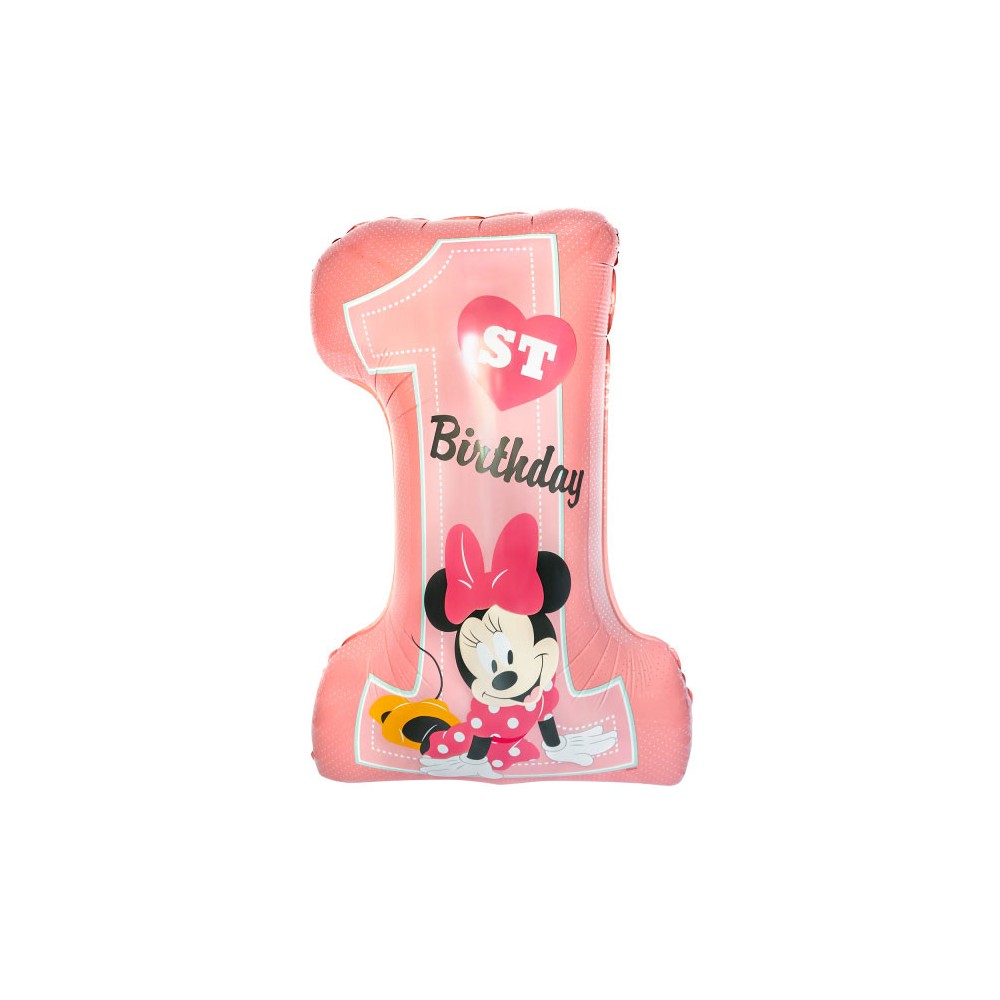 Disney Minnie  Pink First Birthday Foil Balloon 71 cm