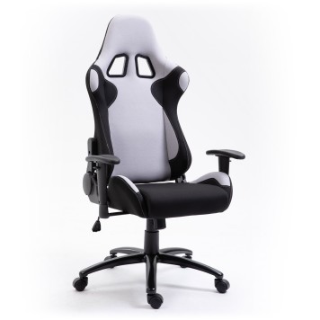 FOTEL GAMINGOWY MATERIAŁOWY F4G FG38 SZARY