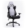 FOTEL GAMINGOWY MATERIAŁOWY F4G FG38 SZARY