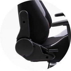 FOTEL GAMINGOWY MATERIAŁOWY F4G FG38 SZARY