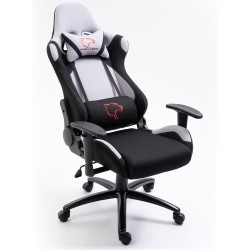 FOTEL GAMINGOWY MATERIAŁOWY F4G FG38 SZARY