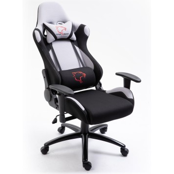 FOTEL GAMINGOWY MATERIAŁOWY F4G FG38 SZARY