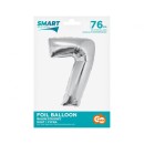 Number Silver Silver number 7 foil balloon 76 cm