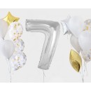 Number Silver Silver number 7 foil balloon 92 cm