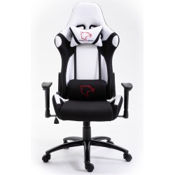 FOTEL GAMINGOWY MATERIAŁOWY F4G FG38 BIAŁY