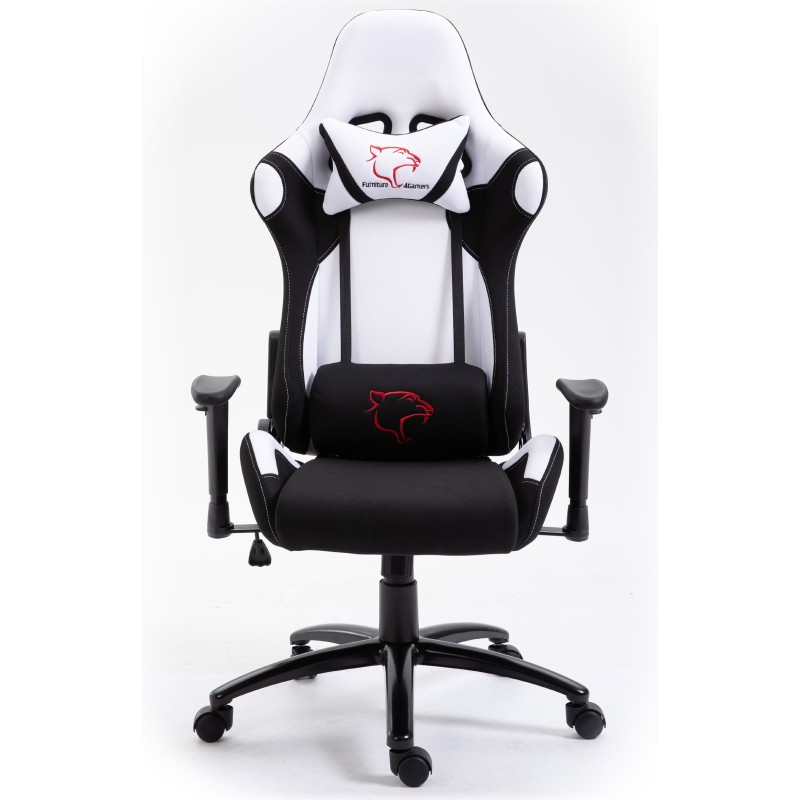 FOTEL GAMINGOWY MATERIAŁOWY F4G FG38 BIAŁY FOTEL GAMINGOWY MATERIAŁOWY F4G FG38 BIAŁY