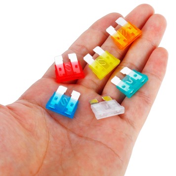 Bezpieczniki samochodowe 120szt. 5-30A KD1300