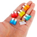 Bezpieczniki samochodowe 120szt. 5-30A KD1300