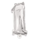Number Silver, Number 1 Foil Balloon 95 cm