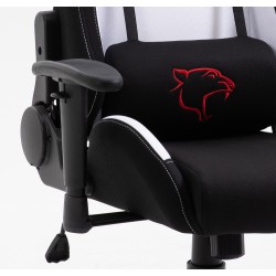 FOTEL GAMINGOWY MATERIAŁOWY F4G FG38 BIAŁY