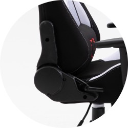FOTEL GAMINGOWY MATERIAŁOWY F4G FG38 BIAŁY