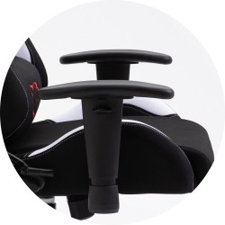 FOTEL GAMINGOWY MATERIAŁOWY F4G FG38 BIAŁY