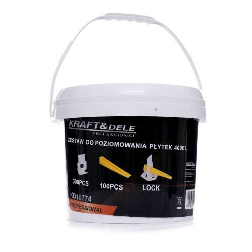 Zestaw do poziomowania płytek 400el. 2mm  KD10774
