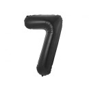 Number B&C Matt Black Black Number 7 Foil Balloon 85 cm
