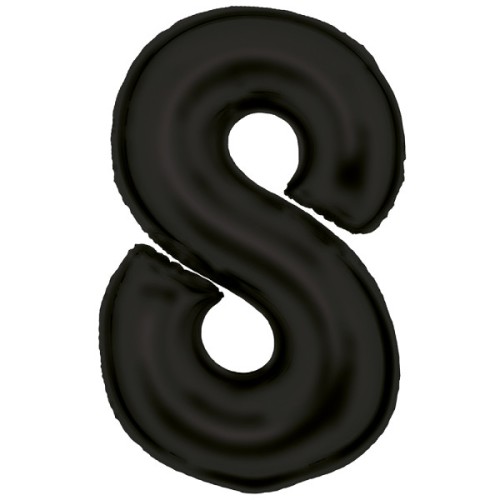 Number Lustre Black, Black Number 8 Foil Balloon 86 cm