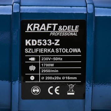 SZLIFIERKA STOŁOWA TARCZOWA KAMIENIOWA 200MM KD533-Z