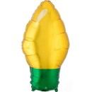 Christmas Gold, Gold Light Bulb Foil Balloon 55 cm