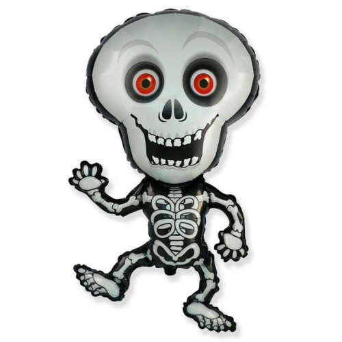 Halloween Smile Skeleton foil balloon 101 cm