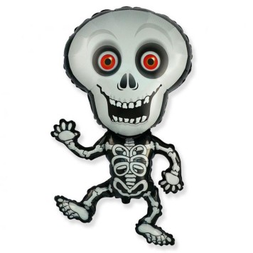 Halloween Smile Skeleton foil balloon 101 cm