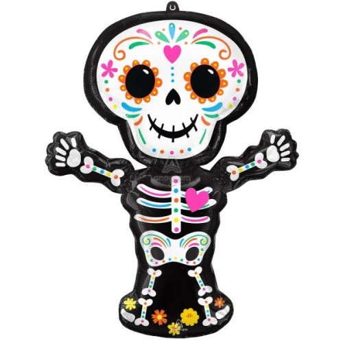 Halloween Day of the Dead foil balloon 86 cm
