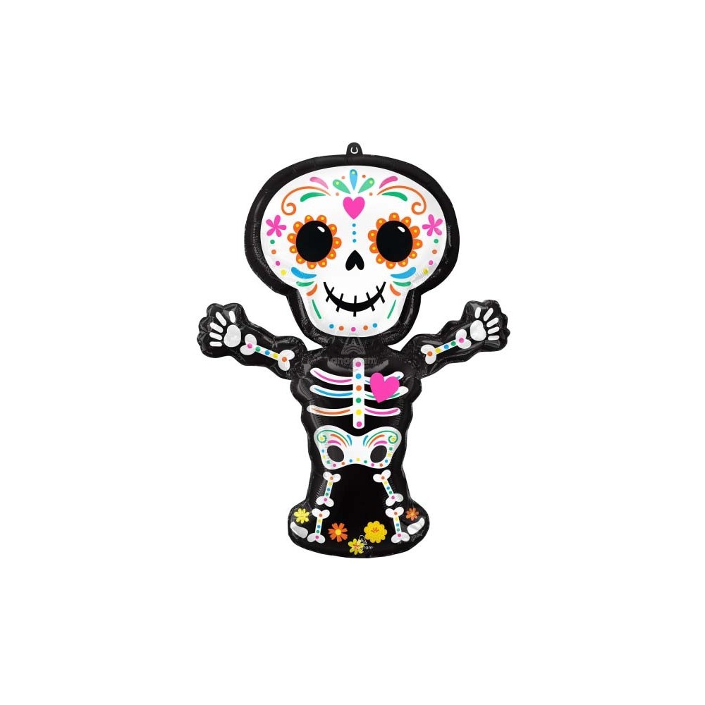 Halloween Day of the Dead foil balloon 86 cm