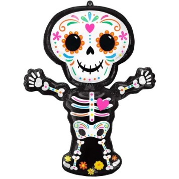 Halloween Day of the Dead foil balloon 86 cm