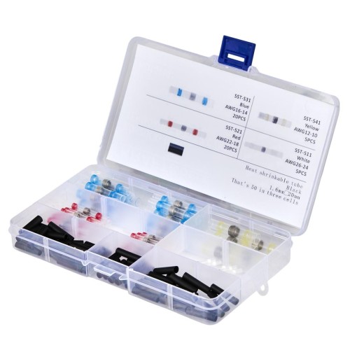 Koszulki rurki termokurczliwe z cyną 100szt. KD10490