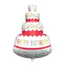 Happy Birthday Happy Birthday Cake foil balloon 96 cm