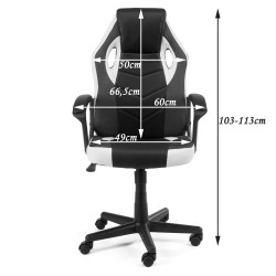 FOTEL GAMINGOWY F4G FG-19 BIAŁY