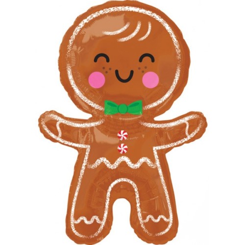 Happy Gingerbread Man Happy Gingerbread Man, foil balloon 78 cm